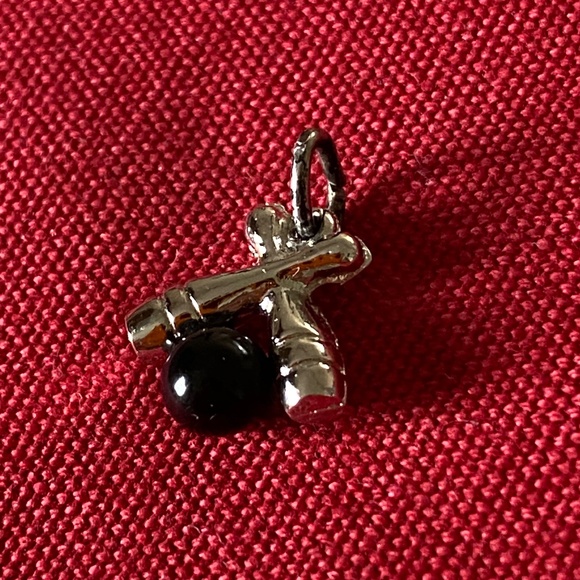 VTG I Crossed Bowling Pins + Black Ball Charm - Picture 16 of 16